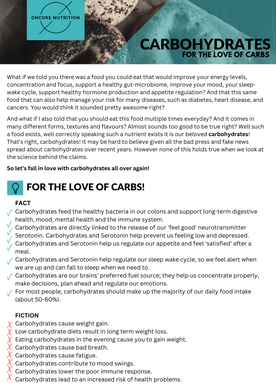 OnCore Nutrition - Carbohydrates